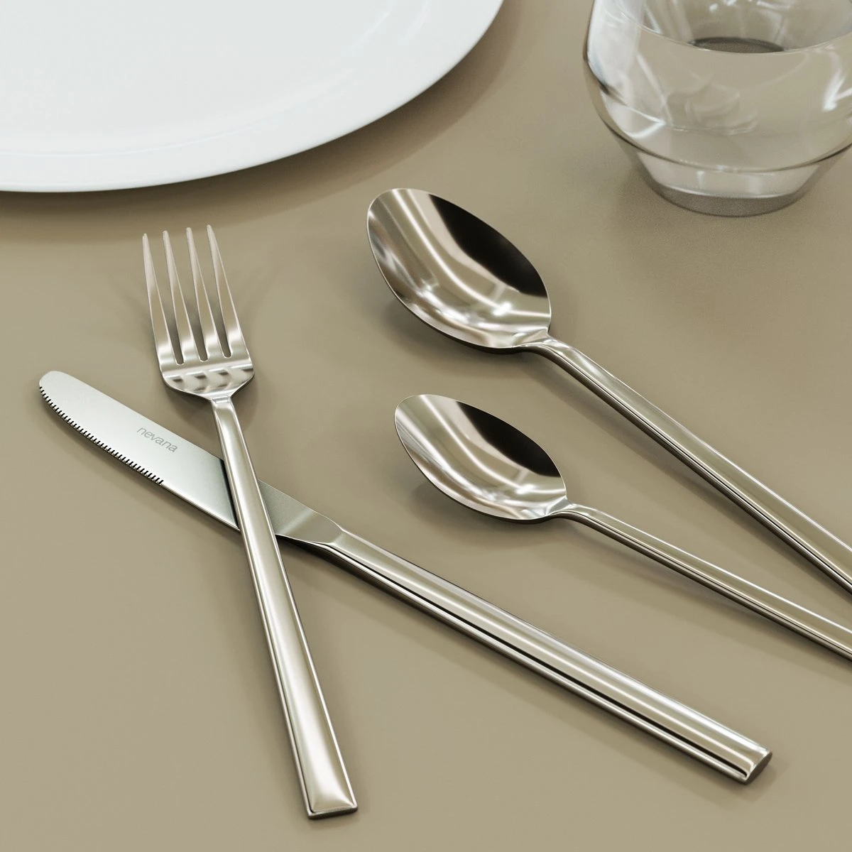 Nevana Bestekset - 24 Delig - 18/10 Edelstaal - Bestek - Lepels, Messen, Vorken 2 Nevana Bestekset - 24 Delig - 18/10 Edelstaal - Bestek - Lepels, Messen, Vorken - Image 2