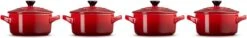 Le Creuset Aardewerken Mini Pannetjes Set Van 4 Stuks Kersenrood 7 Le Creuset Aardewerken Mini Pannetjes Set Van 4 Stuks Kersenrood -Beste Keuken Serie Winkel 1200x184