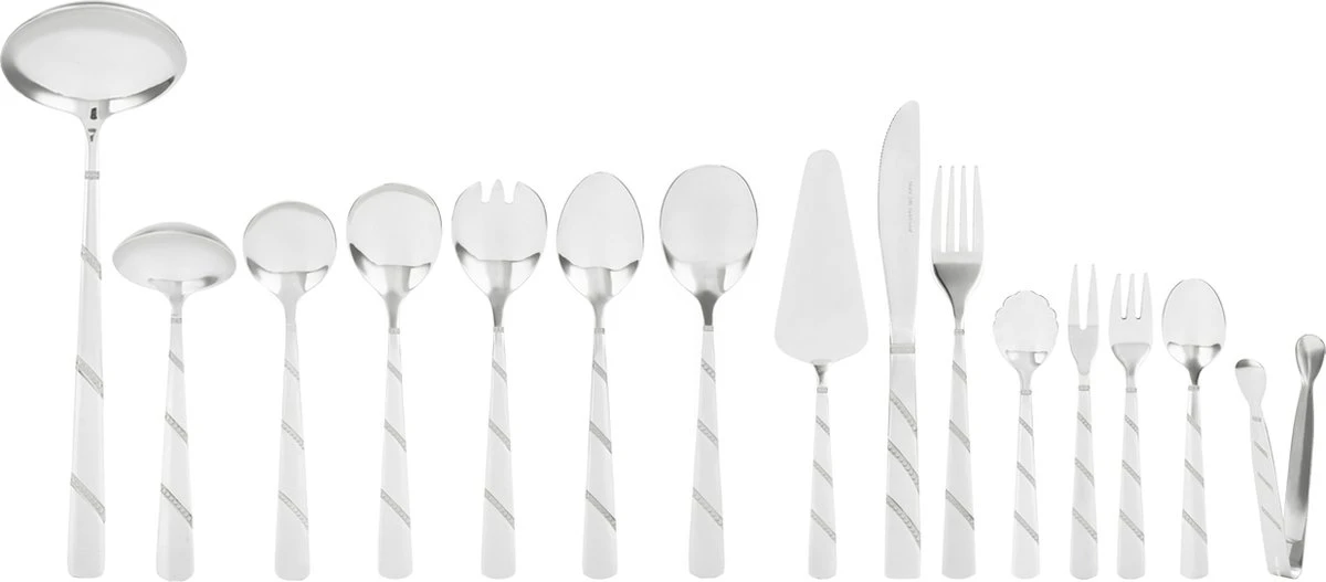 Swiss Pro+ Bestekset In Koffer-72 Delig-12 Persoons-Zwitsers Kwaliteit-Complete Set-100% Roestvrijstaal-Modern 7 Swiss Pro+ Bestekset In Koffer-72 Delig-12 Persoons-Zwitsers Kwaliteit-Complete Set-100% Roestvrijstaal-Modern - Image 7