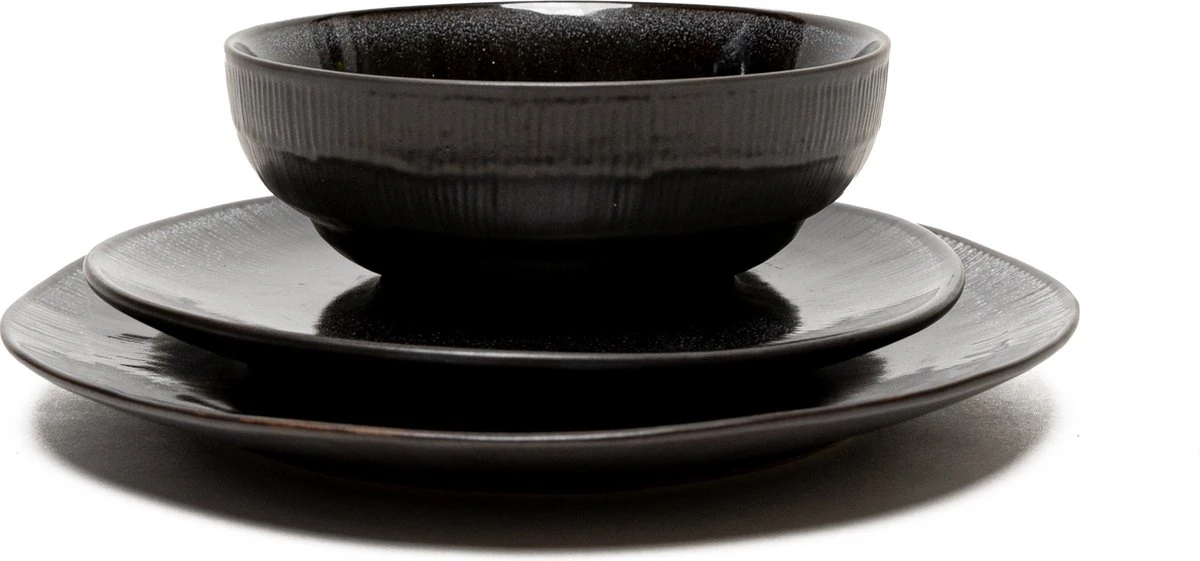 Serviesset 6 Personen - Evia Glacé - Matzwart / Zwart - 24-delig 2 Serviesset 6 Personen - Evia Glacé - Matzwart / Zwart - 24-delig - Image 2