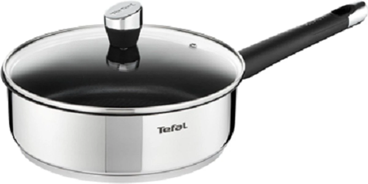 TEFAL EMOTION HAPJESPAN MET GLAZEN DEKSEL - 26 CM 1 TEFAL EMOTION HAPJESPAN MET GLAZEN DEKSEL - 26 CM
