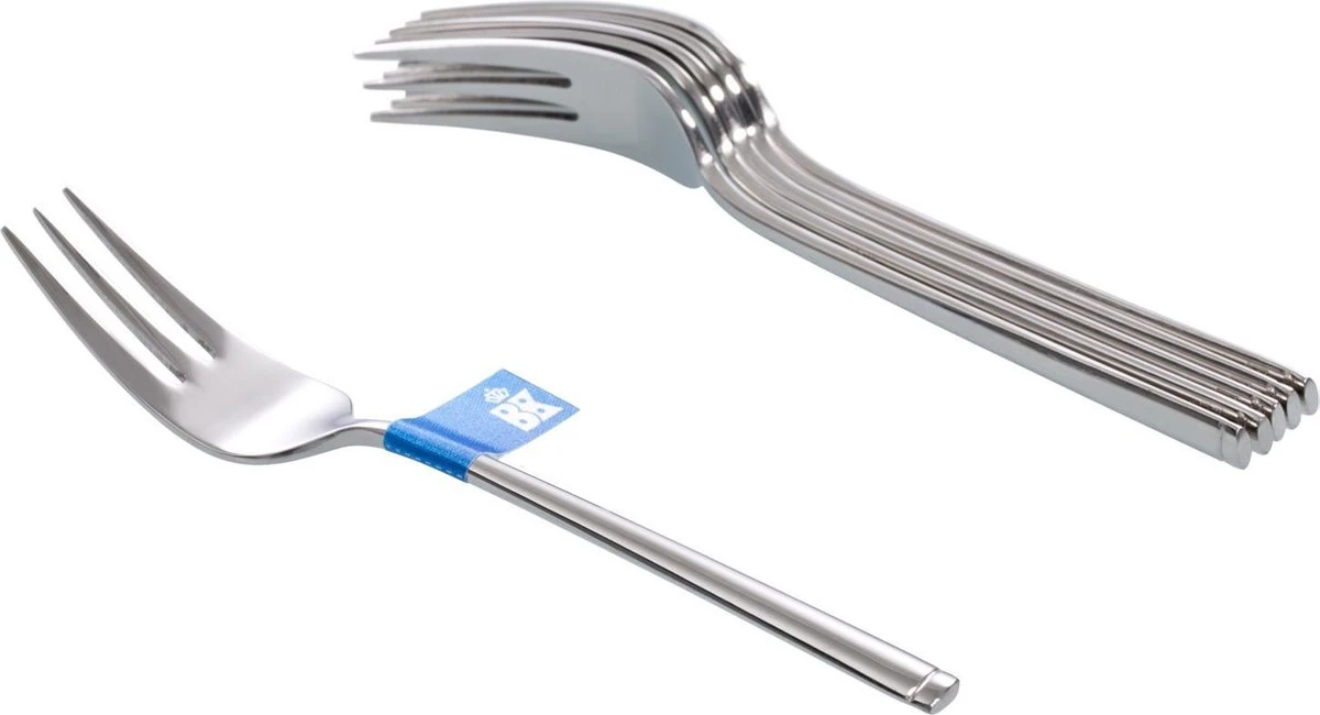 BK Waal Taartvorken - 6 Stuks - 18/10 Edelstaal 1 BK Waal Taartvorken - 6 Stuks - 18/10 Edelstaal