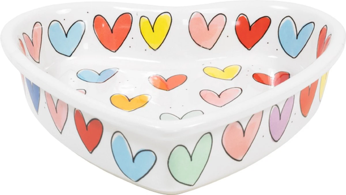 Blond Amsterdam, Even Bijkletsen: Hartvormige Schaal ø22CM 2 Blond Amsterdam, Even Bijkletsen: Hartvormige Schaal ø22CM - Image 2