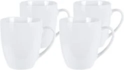 Excellent Houseware Set Van 4x Stuks Bekers/mokken Wit 380 Ml Van Porselein - Melkbekers 9 Excellent Houseware Set Van 4x Stuks Bekers/mokken Wit 380 Ml Van Porselein - Melkbekers -Beste Keuken Serie Winkel 1200x682 1
