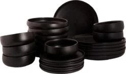Maastricht Porselein Serviesset Universe Porselein 6-persoons 24-delig Zwart -Beste Keuken Serie Winkel 1200x707 4