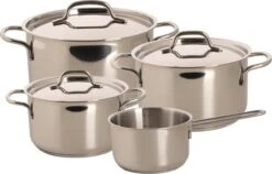 Sola Pannenset Mirage - 4 Delig - Ø 16,16,18,20 Cm - Zilver - RVS - Sandwichbodem 5 Sola Pannenset Mirage - 4 Delig - Ø 16,16,18,20 Cm - Zilver - RVS - Sandwichbodem -Beste Keuken Serie Winkel 1200x770 2