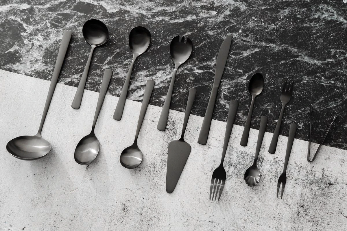 Swiss Pro+ Bestekset In Koffer-72 Delig-12 Persoons-Zwitsers Kwaliteit-Complete Set-100% Roestvrijstaal- Zwart 10 Swiss Pro+ Bestekset In Koffer-72 Delig-12 Persoons-Zwitsers Kwaliteit-Complete Set-100% Roestvrijstaal- Zwart - Image 10