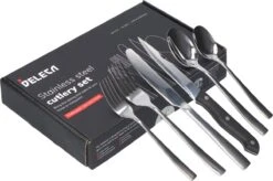 Deleca 8 Persoons Bestekset (48-delig) - Lepels, Messen, Vorken & Steakmessen - Vaatwasserbestendig - Zilver / RVS 18 Deleca 8 Persoons Bestekset (48-delig) - Lepels, Messen, Vorken & Steakmessen - Vaatwasserbestendig - Zilver / RVS -Beste Keuken Serie Winkel 1200x799 18