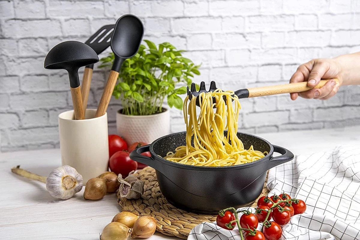 Smile 10-Delige Pannenset - Anti Aanbaklaag - Vaatwasser Bestendig - Zwart - MGK-17 11 Smile 10-Delige Pannenset - Anti Aanbaklaag - Vaatwasser Bestendig - Zwart - MGK-17 - Image 11