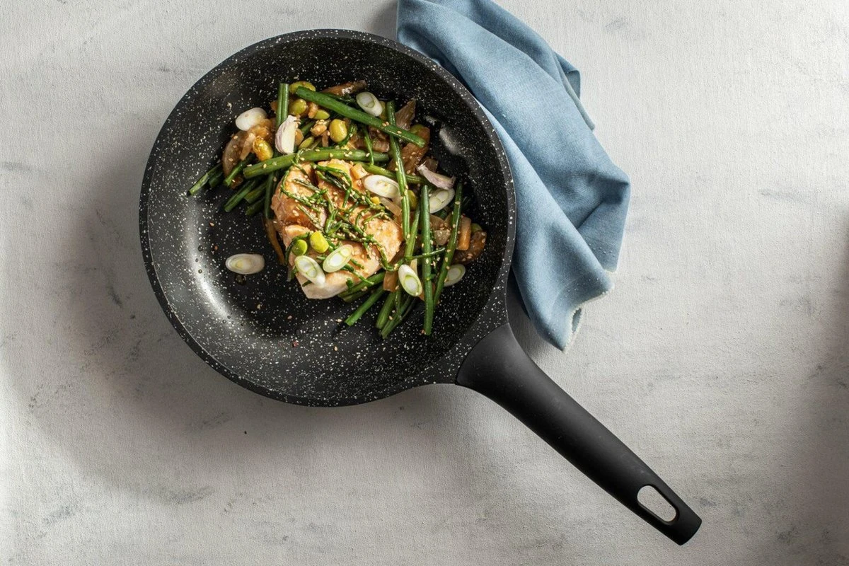 Sola - Fair Cooking Zwart/wit Greblon Anti Aanbaklaag 4 Sola - Fair Cooking Zwart/wit Greblon Anti Aanbaklaag - Image 4