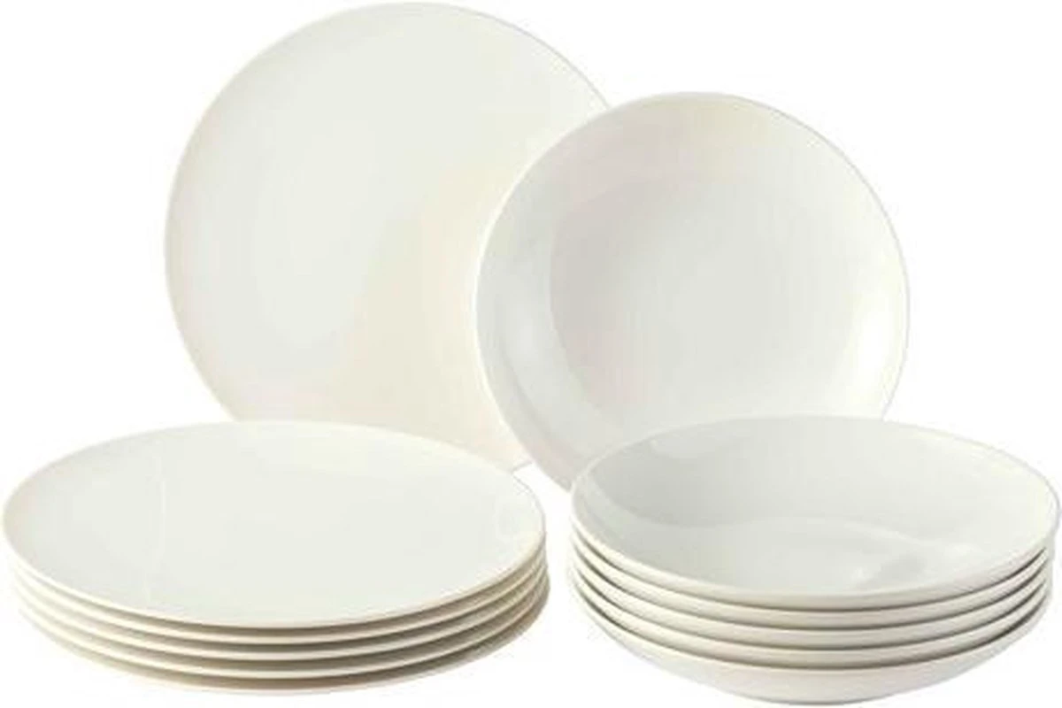 Villeroy & Boch Vivo New Fresh Basic Tafel Serviesset - 6 Personen - 12 Delig - Porselein 4 Villeroy & Boch Vivo New Fresh Basic Tafel Serviesset - 6 Personen - 12 Delig - Porselein - Image 4
