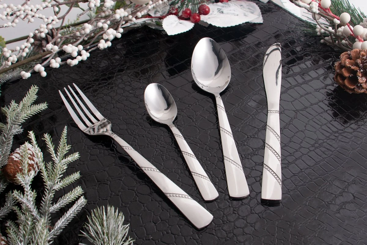 Swiss Pro+ Bestekset In Koffer-72 Delig-12 Persoons-Zwitsers Kwaliteit-Complete Set-100% Roestvrijstaal-Modern 12 Swiss Pro+ Bestekset In Koffer-72 Delig-12 Persoons-Zwitsers Kwaliteit-Complete Set-100% Roestvrijstaal-Modern - Image 12