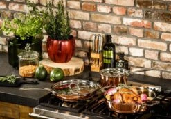 Koekenpan Ø26cm Met Deksel - Inductie - Koper - DUCQ -Beste Keuken Serie Winkel 1200x832 1