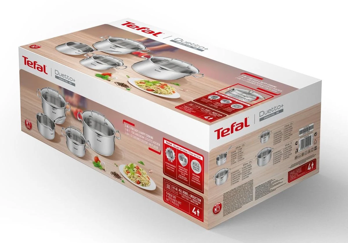 Tefal Duetto + Pannenset - 4 Delig - Kookpannenset 7 Tefal Duetto + Pannenset - 4 Delig - Kookpannenset - Image 7