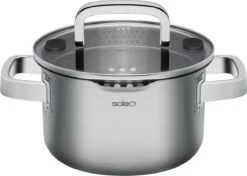 Sola Pannenset Juvia - 4 Delig - Ø 16,16,18,20 Cm - Zilver - RVS - Sandwichbodem -Beste Keuken Serie Winkel 1200x854
