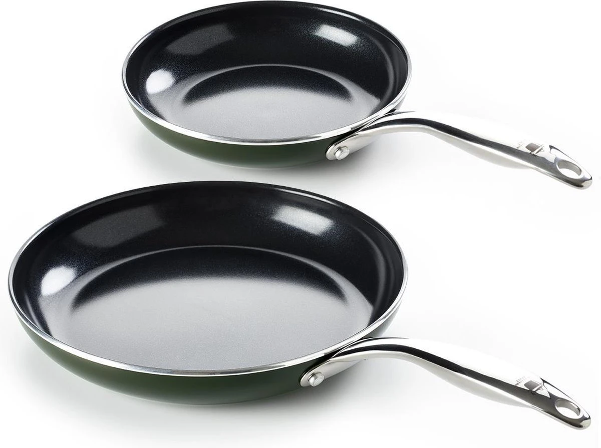 Dagelijkse Kost - Koekenpannenset 2-delig - ø20+28cm - Inductie - Anti-aanbak - PFAS-vrij 1 Dagelijkse Kost - Koekenpannenset 2-delig - ø20+28cm - Inductie - Anti-aanbak - PFAS-vrij