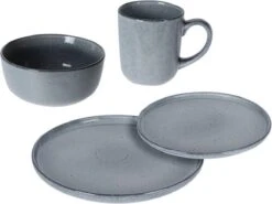 Excellent Serviesset - Servies - 16 Stuks - Aardewerk - Grijs 23 Excellent Serviesset - Servies - 16 Stuks - Aardewerk - Grijs -Beste Keuken Serie Winkel 1200x899 16