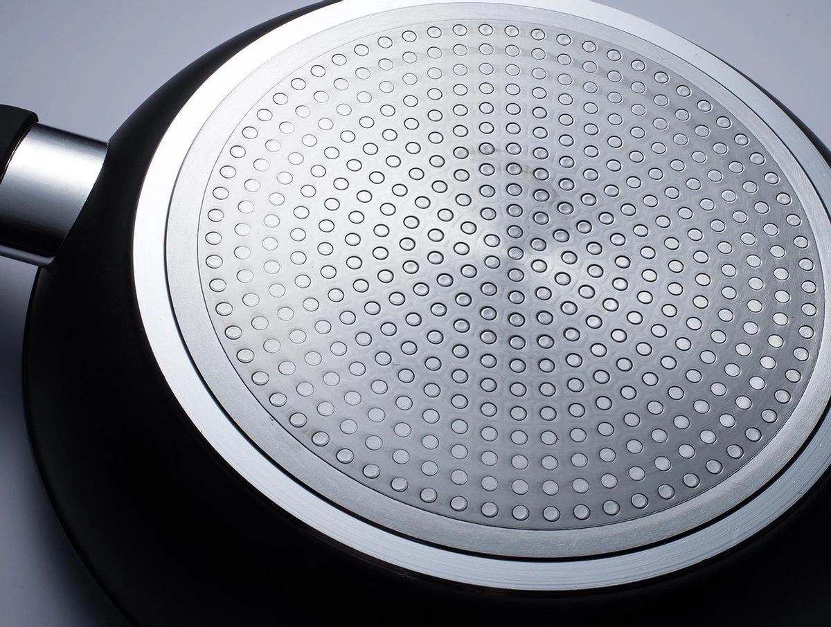 Sola Wokpan Stonehenge - Ø 28 Cm - Zwart/wit - Aluminium - Antiaanbaklaag 3 Sola Wokpan Stonehenge - Ø 28 Cm - Zwart/wit - Aluminium - Antiaanbaklaag - Image 3