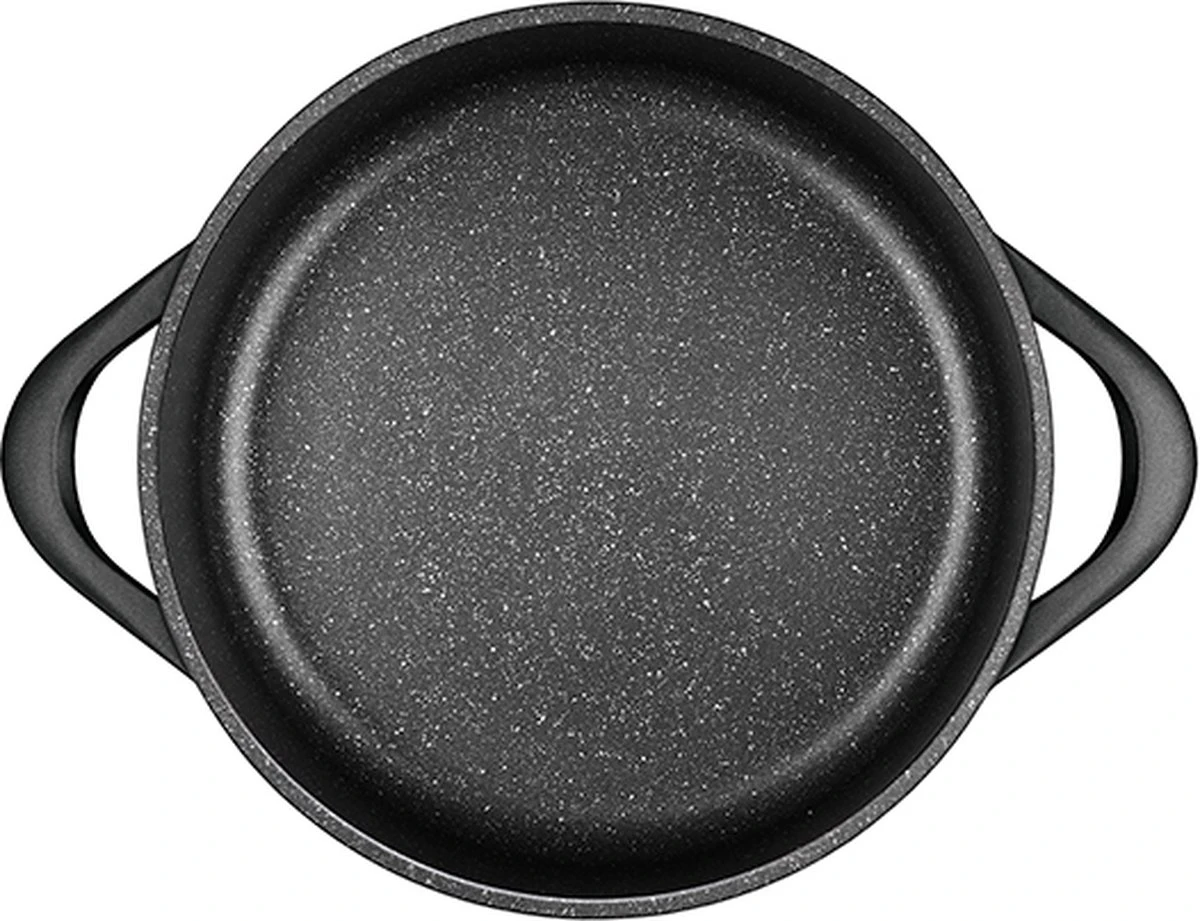 Smile 10-Delige Pannenset - Anti Aanbaklaag - Vaatwasser Bestendig - Zwart - MGK-17 12 Smile 10-Delige Pannenset - Anti Aanbaklaag - Vaatwasser Bestendig - Zwart - MGK-17 - Image 12