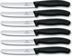 Victorinox Tafelmes 6 Stuks Zwart Krom Heft 16 Victorinox Tafelmes 6 Stuks Zwart Krom Heft -Beste Keuken Serie Winkel 1200x927