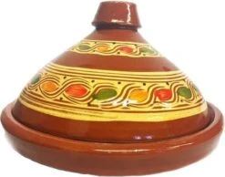 Marokkaanse Originele Tajine - Aardewerk - Ø 35 Cm