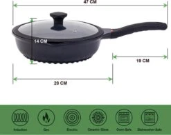 Wokpan - Multifunctionele 3 In 1 Pan Met Deksel + Wok + Hapjespan 28 Cm 5 Wokpan - Multifunctionele 3 In 1 Pan Met Deksel + Wok + Hapjespan 28 Cm -Beste Keuken Serie Winkel 1200x953 1