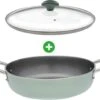 Primecook - Braadpan / Hapjespan Met Deksel - Ø 28 Cm - PFAS-vrij - Inductie - Ecoshield