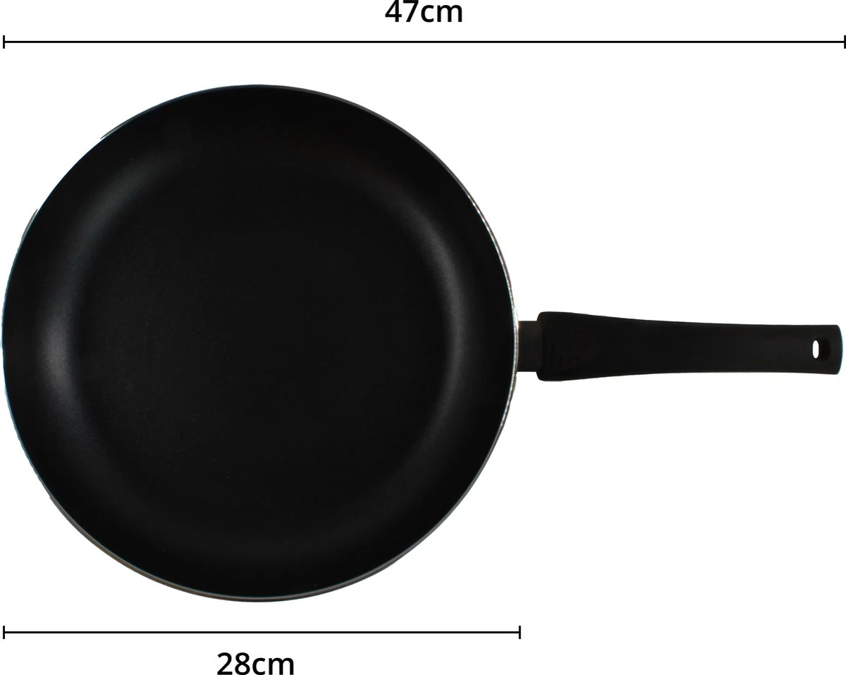 Miller Koekenpan Inductie 28cm - Alle Warmtebronnen - Anti Aanbaklaag 2 Miller Koekenpan Inductie 28cm - Alle Warmtebronnen - Anti Aanbaklaag - Image 2