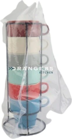 Orange85 Koffiekopjes - Met Houder - Set Van 6 - Gekleurd - 300 Ml - Keramiek 13 Orange85 Koffiekopjes - Met Houder - Set Van 6 - Gekleurd - 300 Ml - Keramiek -Beste Keuken Serie Winkel 626x1200