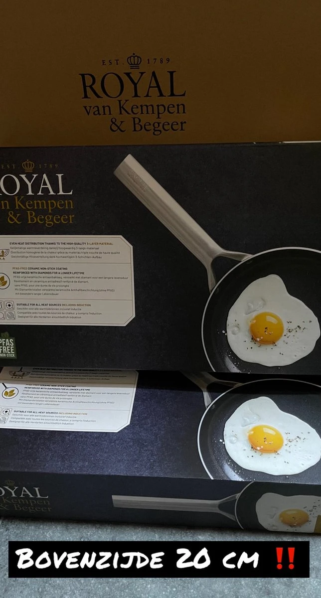 Royal Van Kempen En Begeer - Koekenpan - 20 Cm 2 Royal Van Kempen En Begeer - Koekenpan - 20 Cm - Image 2
