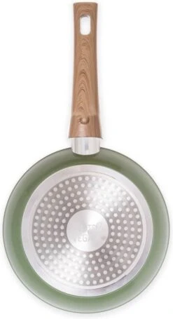 Just Vegan Koekenpan ECO Met Afneembaar Handvat 20 Cm Aluminium Groen -Beste Keuken Serie Winkel 651x1200