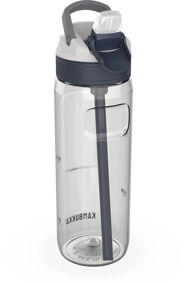 Kambukka Lagoon Drinkfles 750ml - Clear Met Geïntegreerd Rietje 2 Kambukka Lagoon Drinkfles 750ml - Clear Met Geïntegreerd Rietje - Image 2