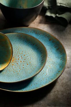 Palmer Serviesset Lotus Stoneware 6-persoons 24-delig Zwart Turquoise -Beste Keuken Serie Winkel 800x1200 19