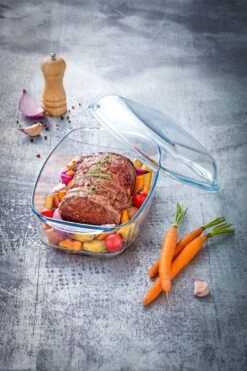 Pyrex - Essentials Schaal Rechthoek Met Deksel 6,5 Liter - Transparant -Beste Keuken Serie Winkel 800x1200 45