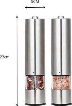 MD-Goods ® Elektrische Peper En Zoutmolen Set - Pepermolen - RVS - Cadeau - Restaurant Kwaliteit 7 MD-Goods ® Elektrische Peper En Zoutmolen Set - Pepermolen - RVS - Cadeau - Restaurant Kwaliteit -Beste Keuken Serie Winkel 821x1200