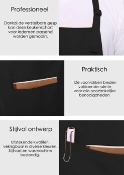 Schortenwinkel - Professioneel Keukenschort - Kookschort - Horeca - Zwart 10 Schortenwinkel - Professioneel Keukenschort - Kookschort - Horeca - Zwart -Beste Keuken Serie Winkel 850x1200