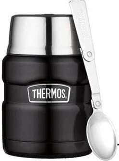 Thermos King Voedseldrager - 47 Cl - Mat Zwart -Beste Keuken Serie Winkel 890x1200