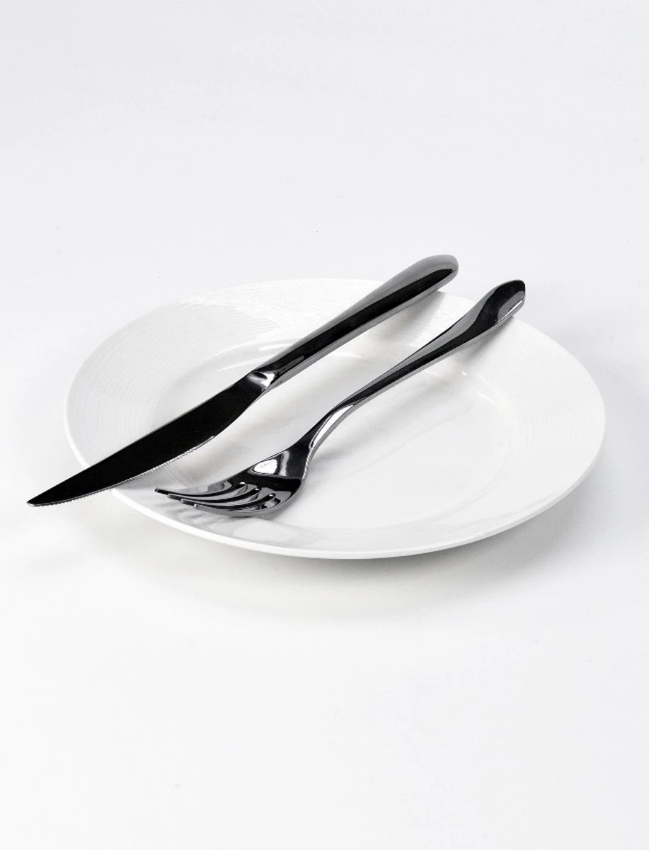 Merkloos Bestekset Luxe Round 24-delig | Premium Quality | 6 Personen 7 Merkloos Bestekset Luxe Round 24-delig | Premium Quality | 6 Personen - Image 7