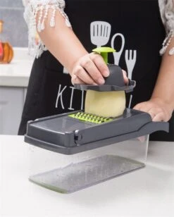 Merkloos Mandoline – Multifunctionele Groentesnijder – Nicer Dicer -Beste Keuken Serie Winkel 963x1200