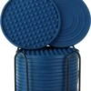 Castagnola Siliconen Onderzetters Met Houder – Onderzetters Voor Glazen – Onderzetters Design – Onderzettersset – Drink Onderzetters – Hoogwaardige Siliconen – Set Van 14 – Blauw